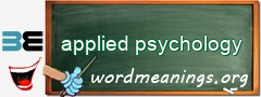 WordMeaning blackboard for applied psychology